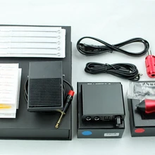 1 шт. Высококачественный Профессиональный Набор татуировок комплект тату-машинки для татуировки+ мощность+ игла+ педаль+ линия связи