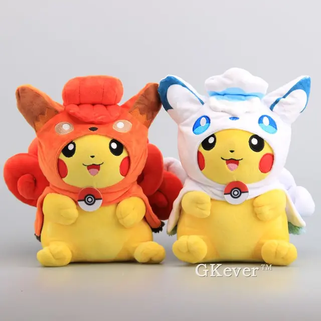 pikachu vulpix plush