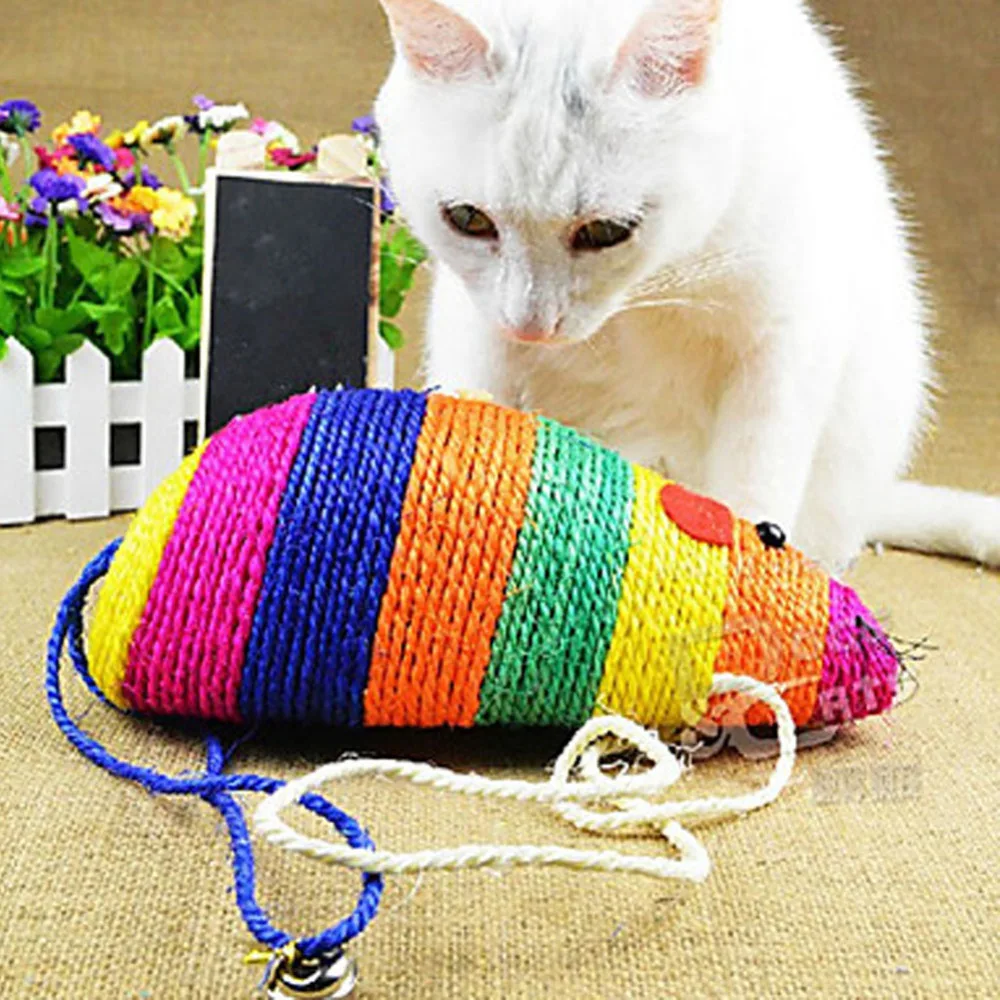 Mouse Style Pet Cat Toys Scratching Cat Toys Ball Sisal Scratch Training Tool Animal Supplies