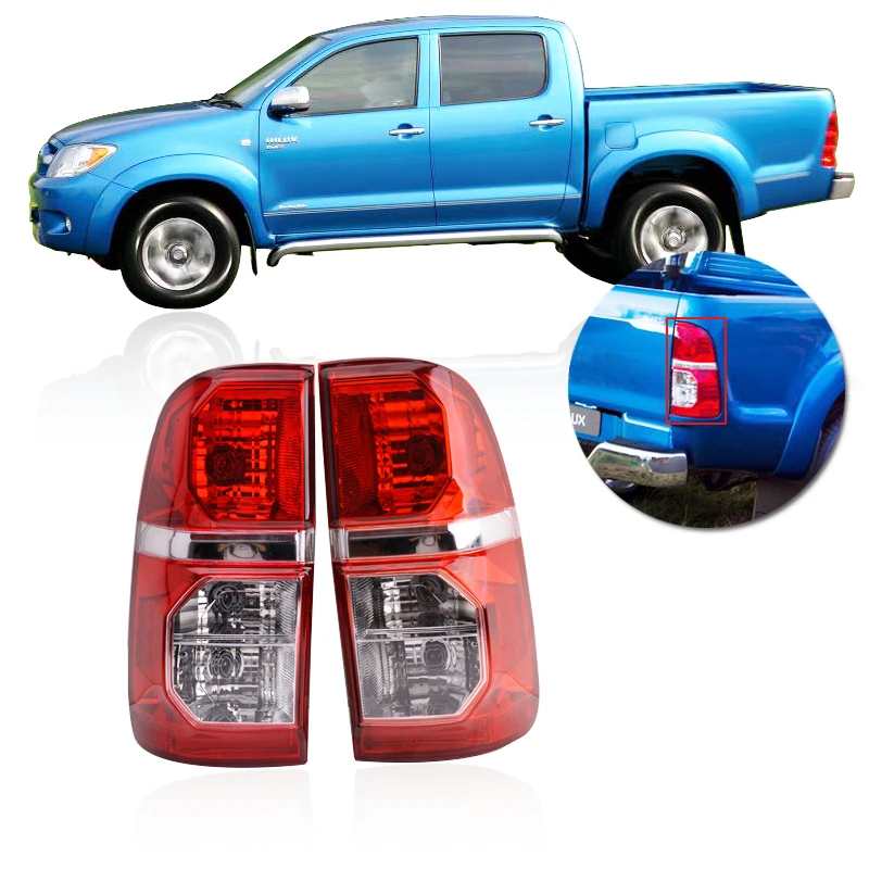 

CAPQX 2PCS Rear Headlight Taillight rear Tail light lamp 81551-0K160 91561-0K160 For HILUX VIGO PICKUP 2011 2012 2013 2014 2015