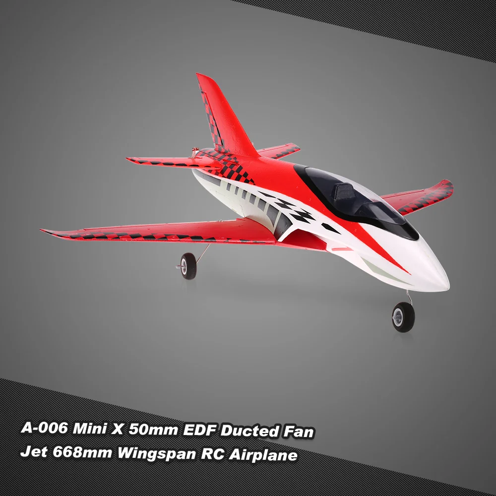 A 006 Mini X 50mm 5 Blade EDF Ducted Fan Jet 668mm Wingspan RC Airplane
