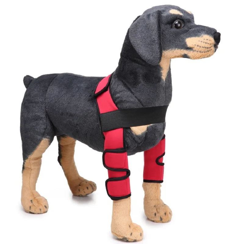 Neoprene Pet Knee Pads Support Brace Breathable Dog Elbow Protecting Dog's Leg Dog Injury Recover Surgery Wound Protector
