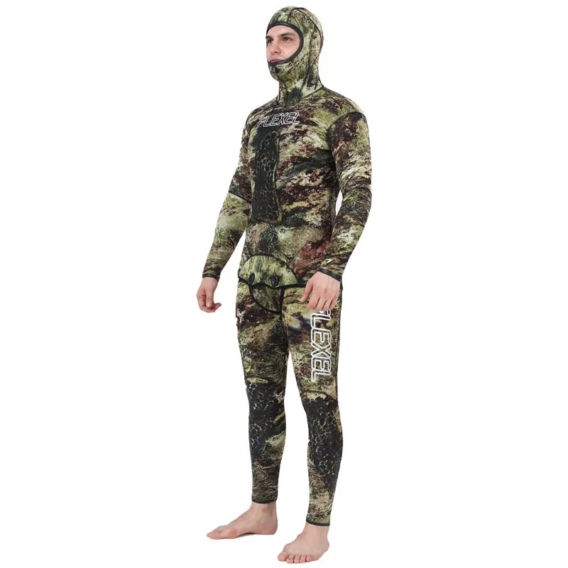 Open Cell CR Camouflage Neoprene Jacket and High Waist Pant