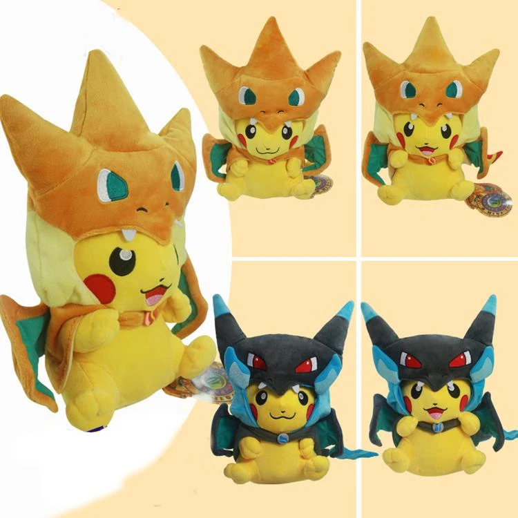mega charizard pikachu plush