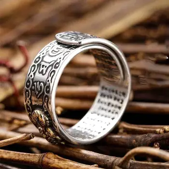 

Feng Shui Pixiu Charms Ring Women Amulet Wealth Lucky Open Adjustable Ring Men Buddhist Jewelry Rings Unisex