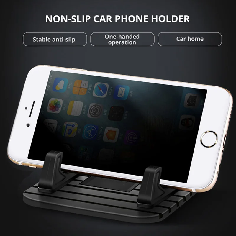 Car Dashboard Desk Anti Skid Mat Phone Storage Stand Mobile Phone Mount Anti-Slip Bracket Cell Holder Non-Slip Stand
