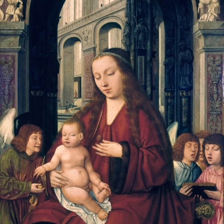 Madonna With Child And Angels Poster Print (24 x 36)