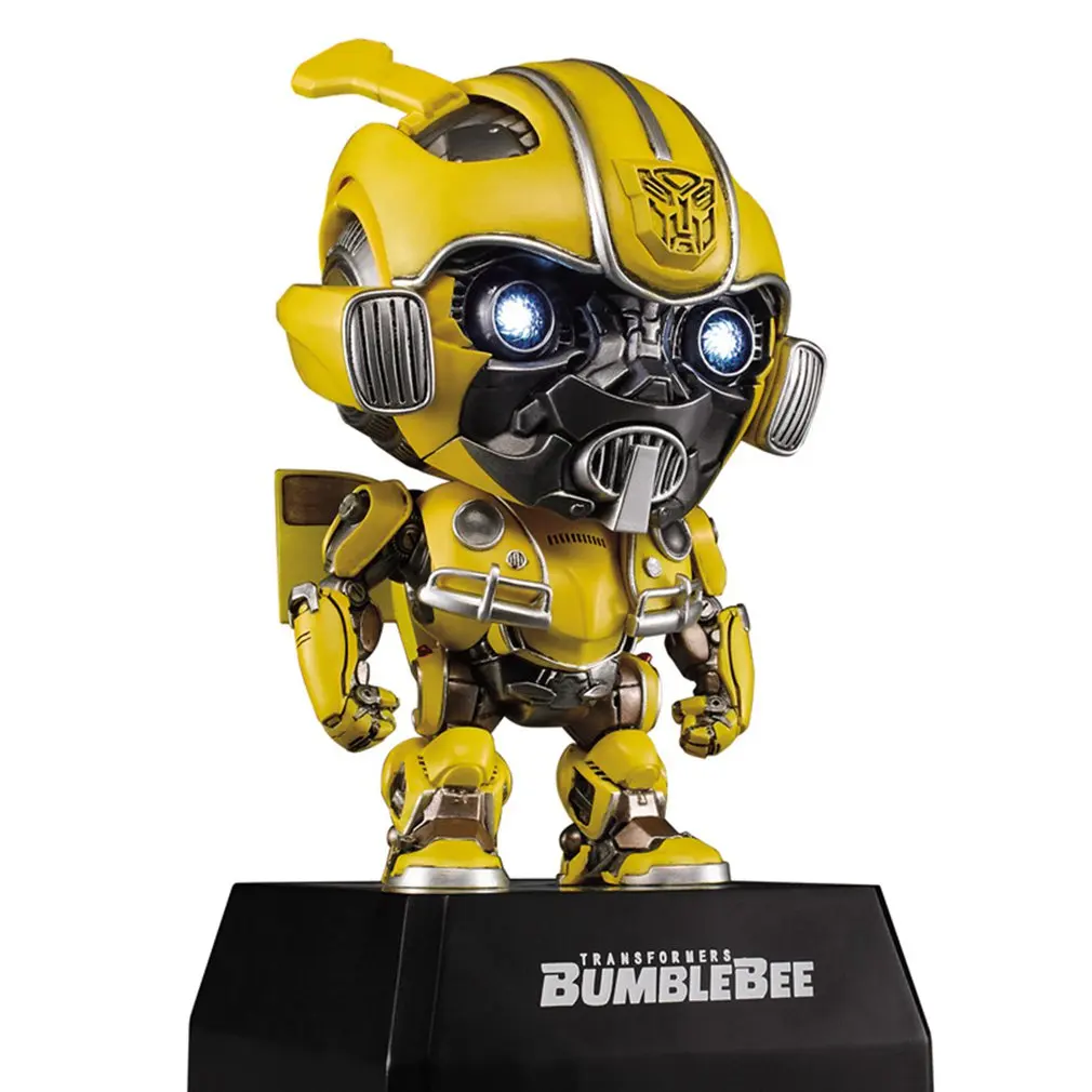 

High-end Cute Cartoon Speaker Baby Figurines Collection Q Version Dolls Speaker Bumblebee & Blitzwing