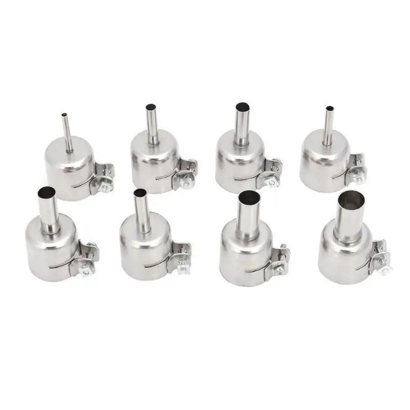 

Round Soldering Station Heat Gun Nozzles for 850 850A 852 852D Hot Wind Air Gun Welding Heat Resistant Blower Nozzles
