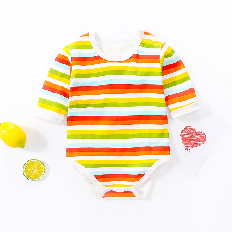 

YiErYing Summer Baby Bodysuits Top Quality 100% Cotton Long Sleeve Newborn Clothes Jumpsuit Infant Baby Boy Girl Costume