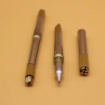 

1 Pcs Three head Used Manual Cosmetic Tattoo Pen Eyebrow Microblading Tattoo Pen For Permanent Makeup 3D eyebrow tattoo