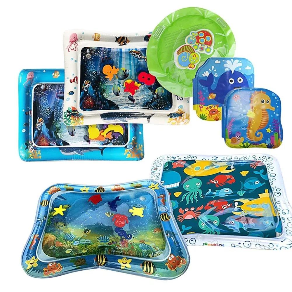 

Baby Inflatable Water Mat Baby 7pcs PVC Fun Activity Play Summer Outdoor Kids Center for Children & Infants Toy For Children
