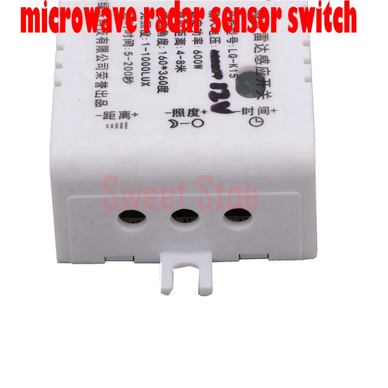 180 градусов DC 12V микроволновый радар Датчик движения тела ...