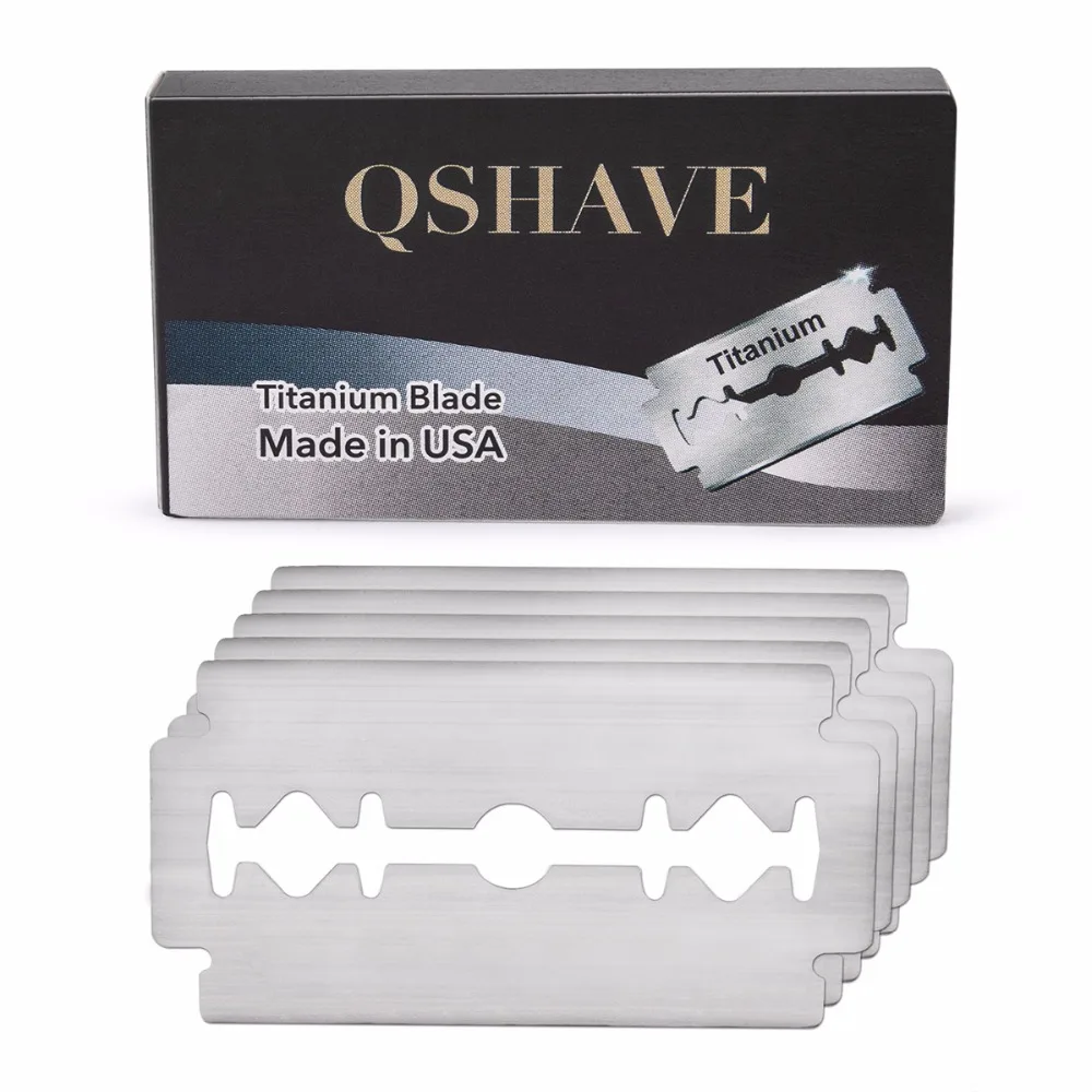 

Qshave Classic Safety Razor Blade Straight Razor Double Edge Safety Razor Blade Blade From USA, 20 Blades