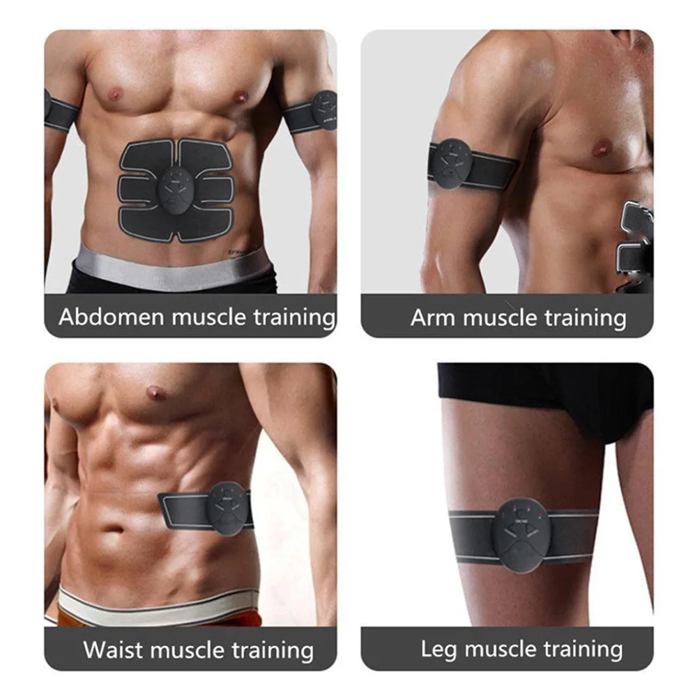 Фитнес-EMS, Миостимулятор для похудения мышц, Электрический массажер для тела, беспроводное устройство для тренировки брюшного пояса, стимуляторы из АБС-пластика
