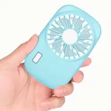 Мини Портативный USB Перезаряжаемый охлаждающий вентилятор Ручной Электрический вентилятор воздушный ручной дорожный холодильник кулер мощность с шнурком