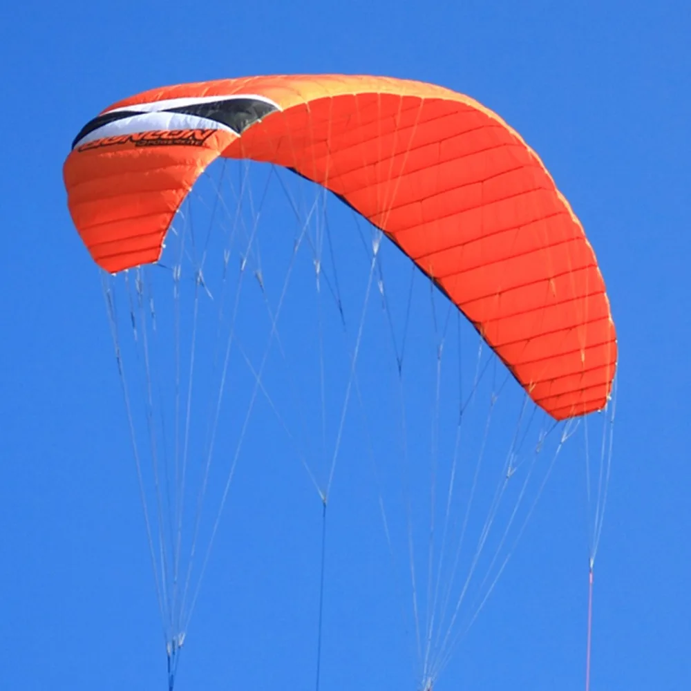 

7sqm Quad Line Power Kite Beach Flying Professional Traction Parachute Surfing Boarding Trainer Kite With Handle Line