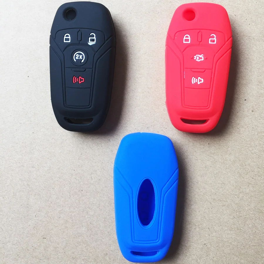 20pcs 5 color Car key accessories silicone case key cover For Ford Ka