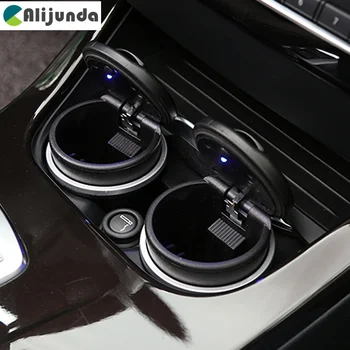 

High Quality Car Ash Tray Ashtray Storage Cup with Blue LED Light for Jaguar XF XJ XJS XK S-TYPE X-TYPE XJ8 XJL XJ6 XKR XK8 XJS