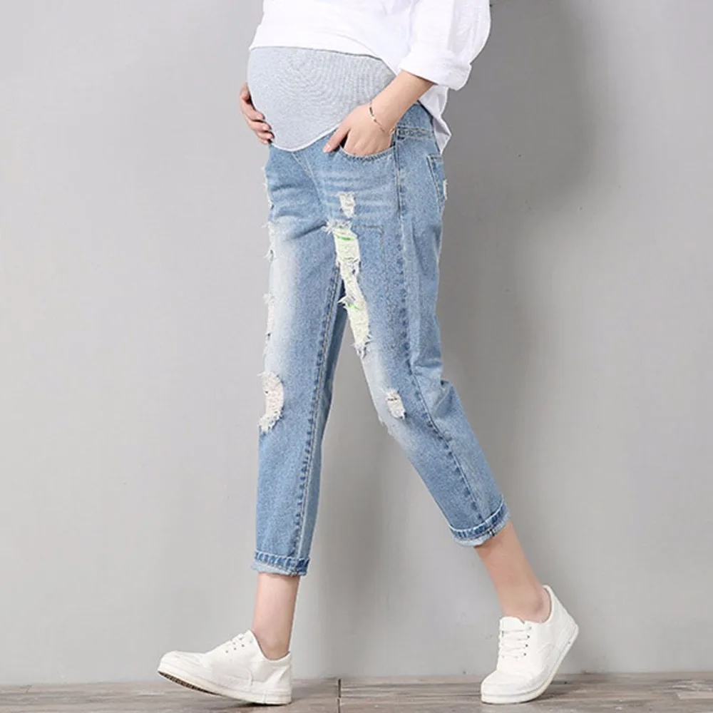 Jeans Women Pants Maternity Comfortable Blue Cotton Denim Pants Pregnant Women Trousers Nursing Pregnancy Clothing Overalls Jeans Women Pants Maternity Comfortable Blue Cotton Denim Pants Pregnant Women Trousers Nursing Pregnancy Clothing Overalls