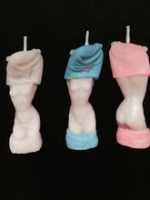 Silica gel silicone mold candle birthday candles Undress girl food grade Valentine s Day gift molds