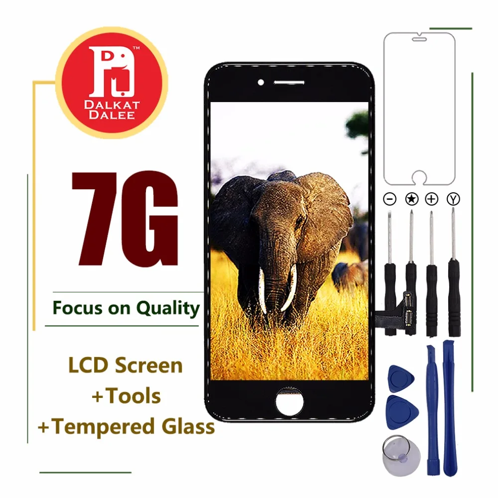 

1 Pcs LCD For Apple iPhone 7 LCD Display Touch Screen Digitizer Assembly with Camera Holder + Anti-Dust Mesh + Sensor Holder