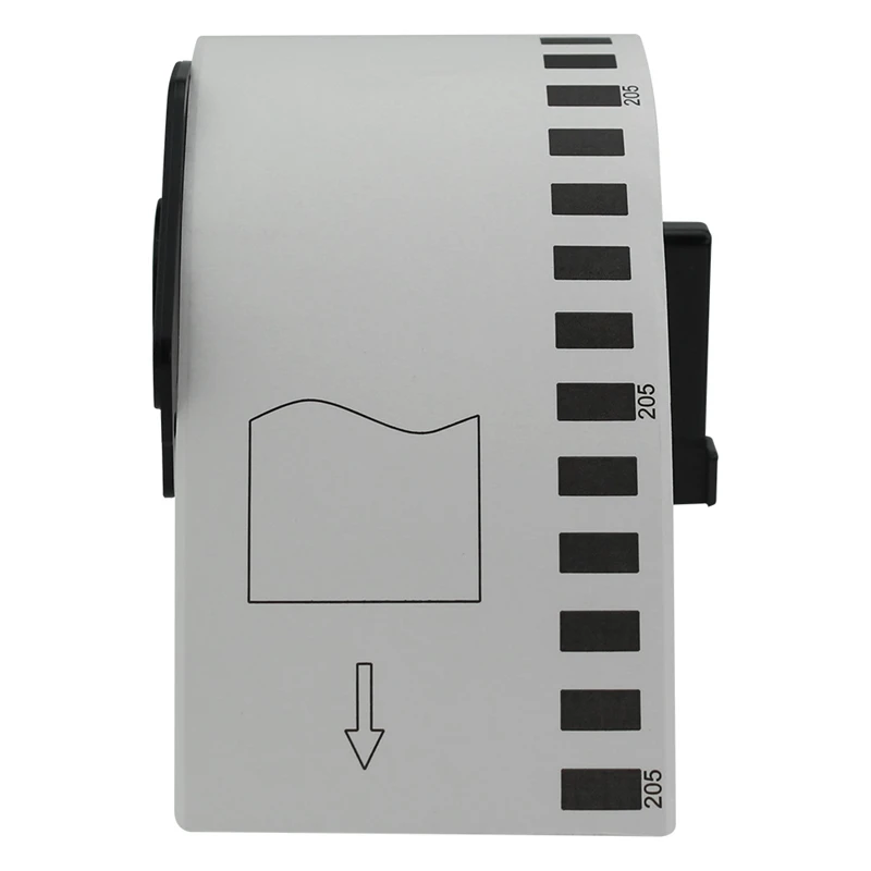 ايمو 5 لفات DK-22205 (62mm x 30.48 m) متوافق لأخيه QL-700 لصيقة علامة لاصق الباركود DK22205 DK-2205 DK 22205