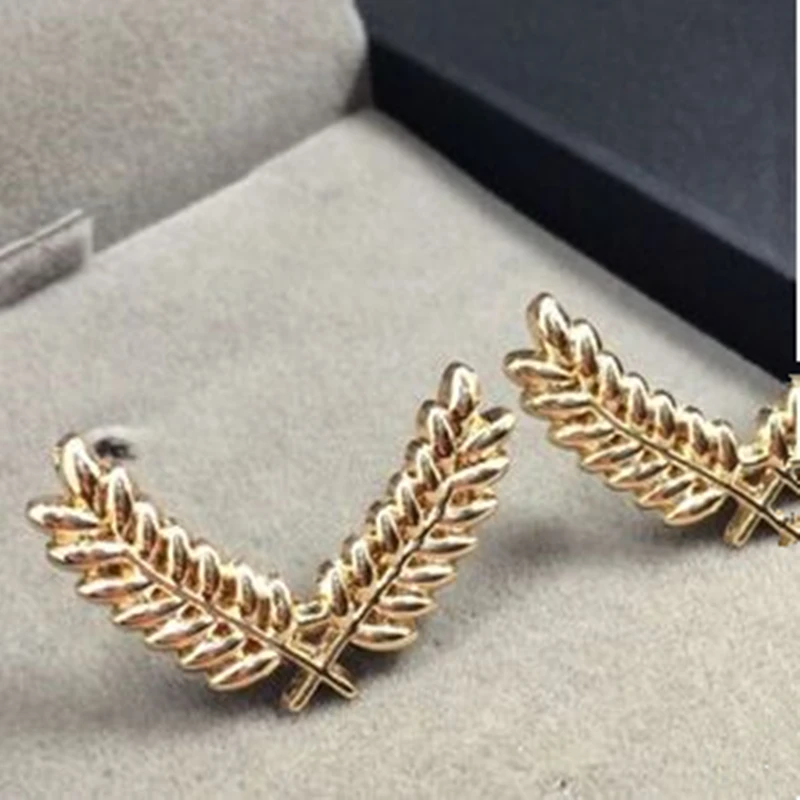 Мода Листья пшеницы ошейник СОВЕТЫ Pin Брошь рубашка Пряжка для мужчин женщин панк