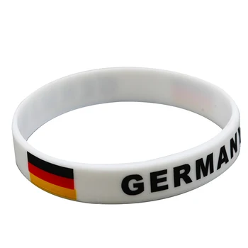 

100pcs Germany flag silicone wristband bracelet free shipping