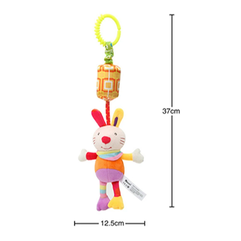 Fulljion погремушки мобильные игрушки для малышей, игрушки для детской коляски, рождественские игрушки для кроватки, мягкий музыкальный мобильный обучающий Колокольчик для младенцев - Цвет: Bunny