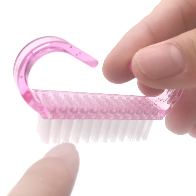 Escova de Limpeza do Prego Ferramentas da Arte do Prego Lote Rosa Conjunto Cuidado Manicure Macio Remover Poeira Pequeno Ângulo 100 Pçs - Cor 13 High Quality Beleza e saúde