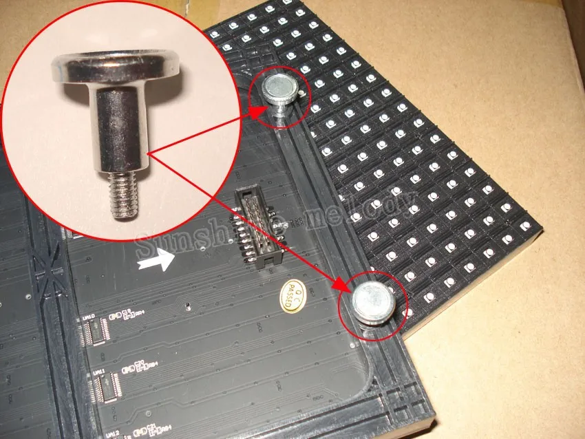 M3 наружная резьба P10 LED Дисплей Магнит винт, применяются к закрытый полноцветный светодиодный Панель, p4 p5 p6 P10 Светодиодный модуль крепежные