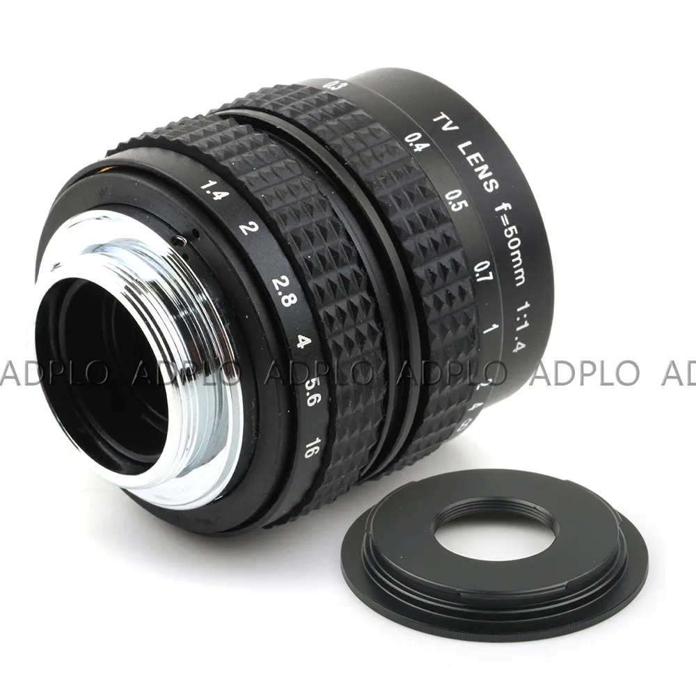 ADPLo 50 мм f1.4 C крепление объектива+ C-Micro M4/3/NEX/N1/для Pentax Q/Fuji/M M2 переходное кольцо для камеры sony Pentax