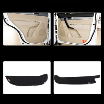 

4pcs Fabric Door Protection Mats Anti-kick Decorative Pads For Kia Sorento 2013