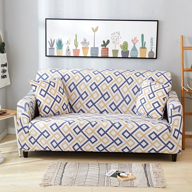 

Modern Eastic Sofa Cover Spandex Fabric Couch Cover Universal Gray Striped Sofa Slipcover for Living Room Housse Canape 3 Place