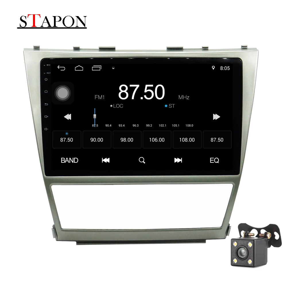 STAPON 10 дюймов Автомобильный DVD Android 7 1 навигация для Camry 2006 2011 с Bluetooth рулевое