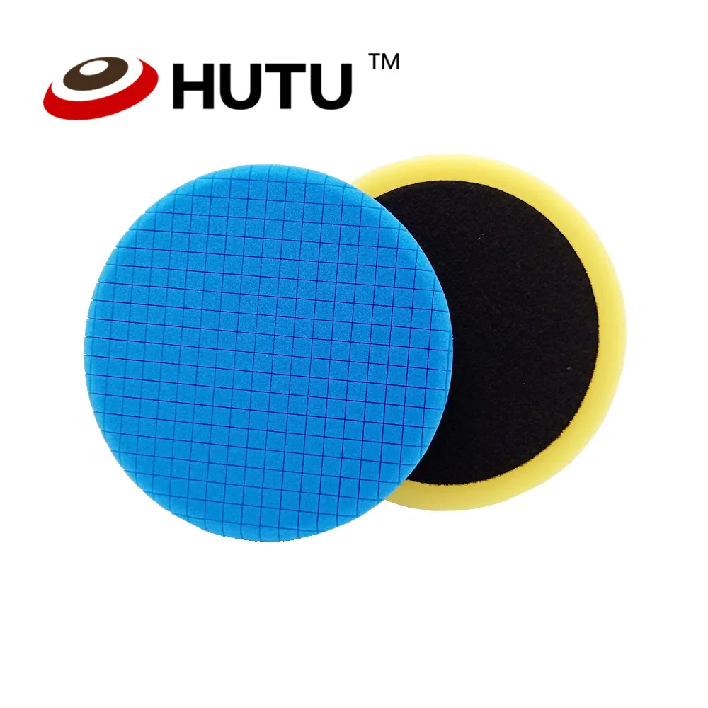 

Buffing Pad 6 Inch Square Pattern Car Polishing Sponge Pad Blue Light Cutting Foam waxing pad for Auto Car Polisher Tools