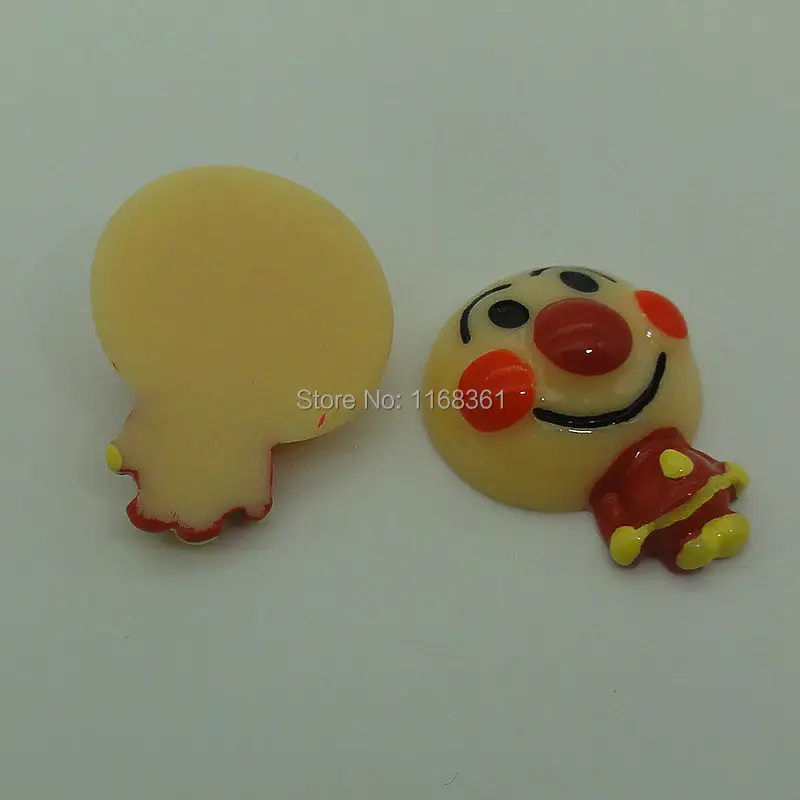 1pcs/lot resin flat back Halloween smile super bread 23mm Cabochons Scrapbooking Hair Bow DIY Christmas decration C110-9