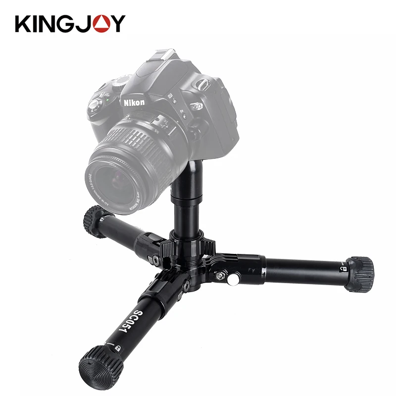 

KINGJOY DSLR Digital Camera Stand Tripod Gorillapod Mini lightweight Flexible Table Professional Tripod Aluminum Black Tripode