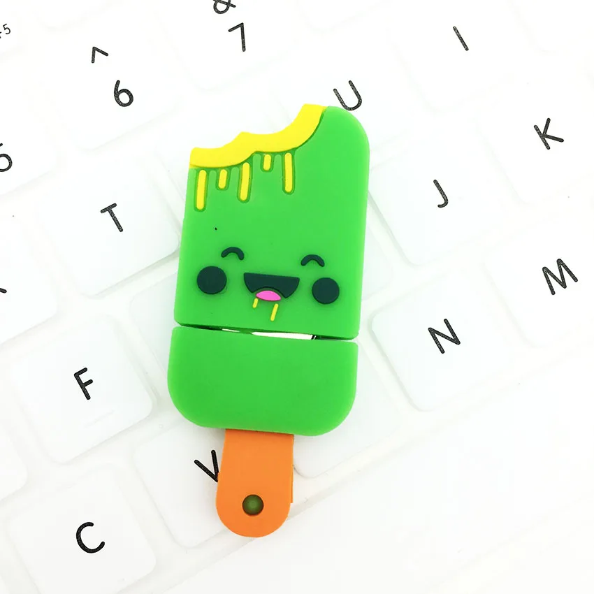 

Popsicle Personalized Memory Stick Cartoon Pendrive USB Flash Drive 128GB 64GB 32GB 16GB 8GB 4GB Ice Cream Pen Drive Pendrive