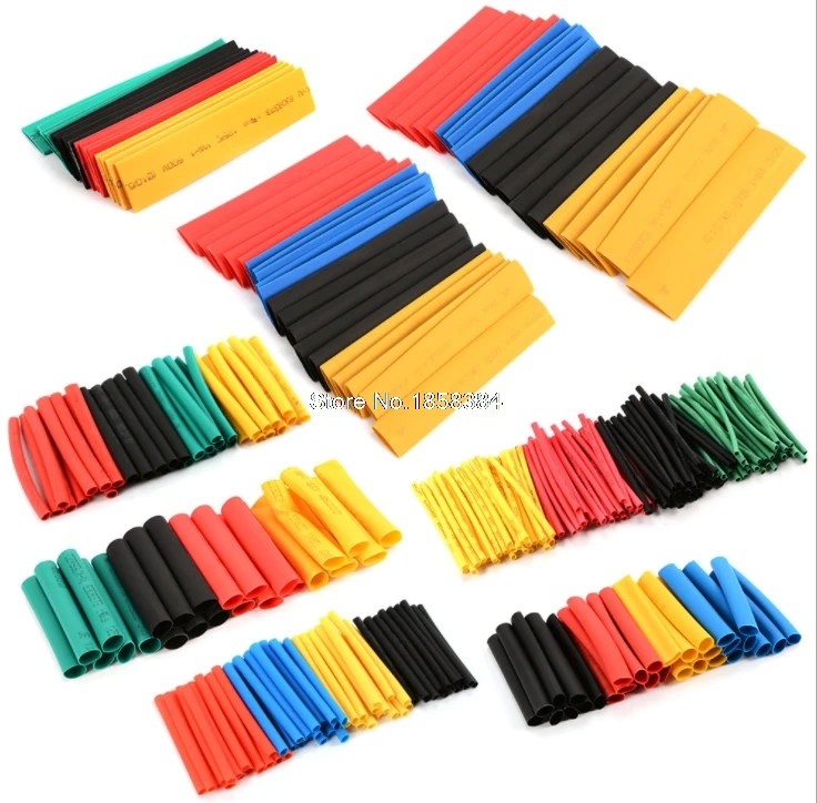 328Pcs/pack Polyolefin Assorted Heat Shrink Tubing Insulation