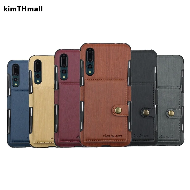 Чехол для Huawei P20 задняя крышка P20 Pro чехол Роскошный кожаный чехол-портмоне с отделениями для карт мягкий чехол для Huawei P20 Pro Чехол kimTHmall