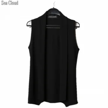 

82 Free shipping plus size XL-8XL cotton vest Outerwear & Coats male stand collar vest big for 150 kg black knitting