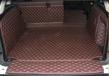 

High quality! Full set car trunk mats for BMW X5 F15 2018-2014 waterproof cargo liner mat boot carpets for X5 2016,Free shipping