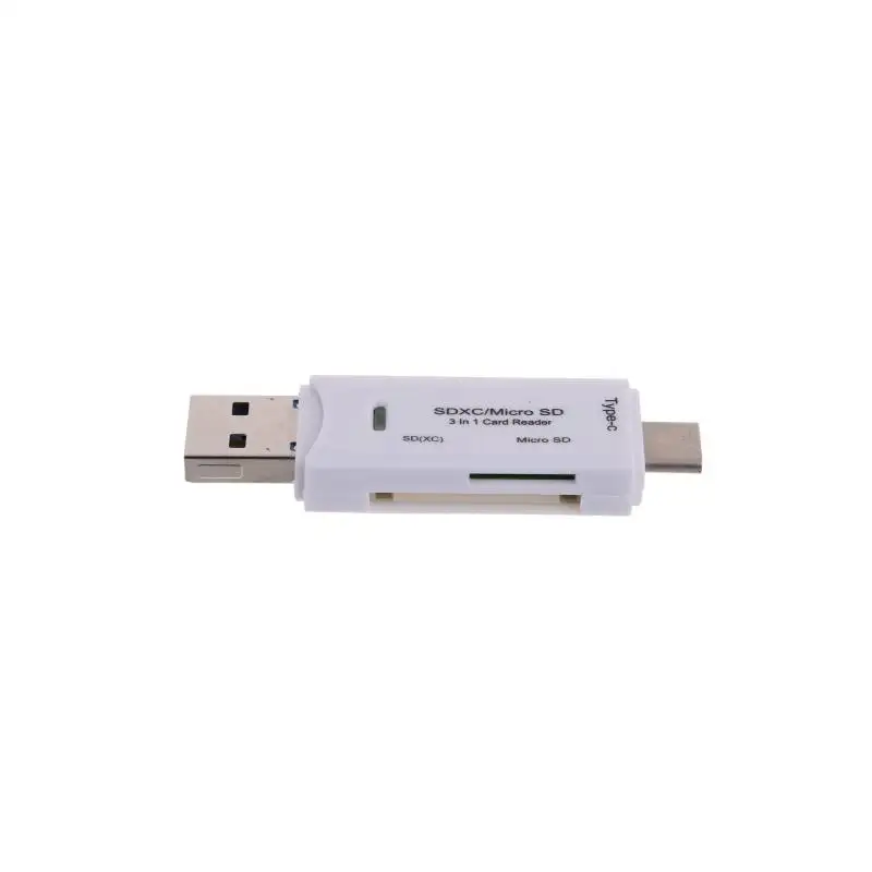 Micro SD кардридер 3 в 1 Тип C/Micro USB/USB 2,0 SD карта памяти адаптер для ноутбука MacBook SD/TF OTG картридеры