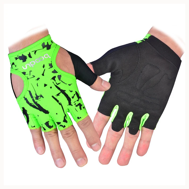 BOODUN 1 pair Gym Body Building Training Fitness Gloves Sports Weight Lifting Exercise Slip-Resistant Gloves For yoga gloves