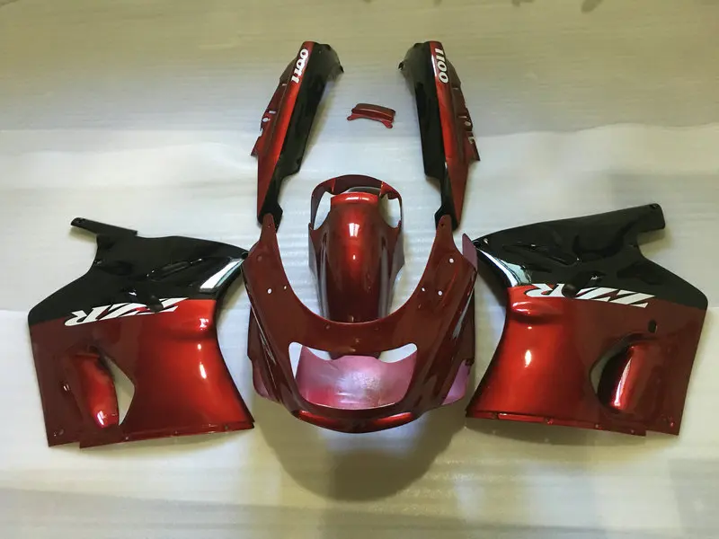 

Custom Fairing kit for KAWASAKI Ninja ZZR1100 93 99 00 01 03 ZZR 1100 1993 2001 2003 ABS Red black Fairings set+gifts KA04