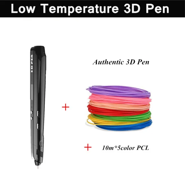 Best Offers 3 Colors Creative Graffiti Pen 3D Pen With 5 Color 1.75mm PCL (Total 50 Meter) Best Gift For Kids Design Child's Birthday Gift