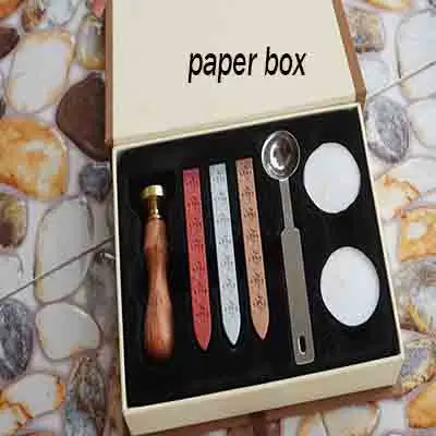 Штемпельная печать для штемпелюя Клевер для свадебных приглашений - Цвет: paper box