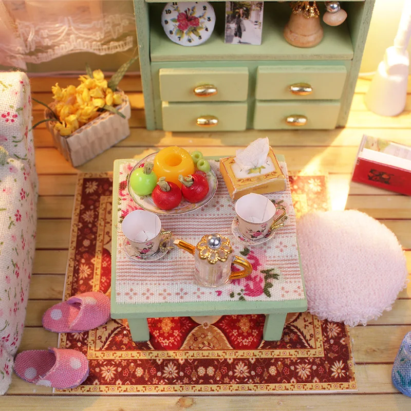 DIY Дом Деревянная Сборная модель для ребенка семья друг креативный подарок кукольный домик украшение-кукла дом